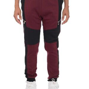 ✨NWT WEIV Men's Color Block Joggers with Zipper Detail